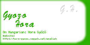 gyozo hora business card